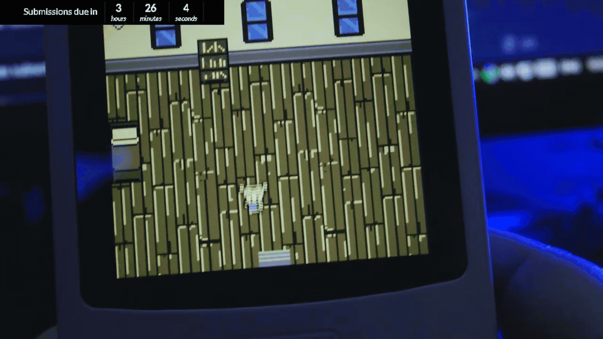 Gif of the game running on GameBoy